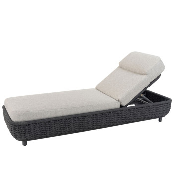 Lido sunbed Anthracite with cushion