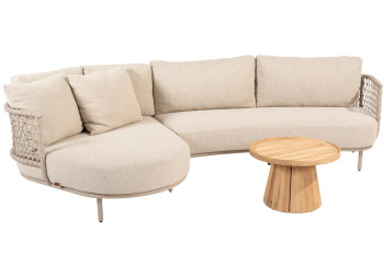 Sardinia chaise-loungeset met Pablo salontafel