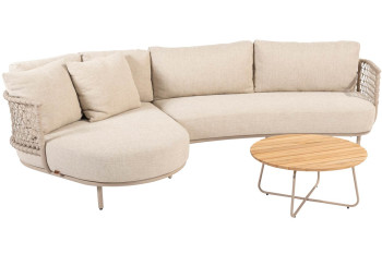 Sardinia chaise-loungeset met Verdi salontafel