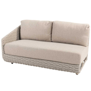 Casanova 2 seater right arm Latte with 3 cushions