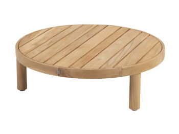 Finn coffee table natural teak round 80 x 25 cm