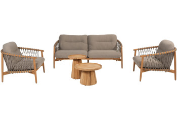 Nora stoel-bank loungeset met Pablo salontafels