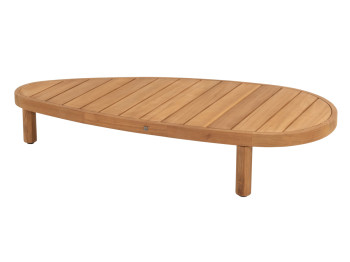 Finn coffee table natural teak pebble 125 X 63 X 25 cm