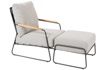 Balade living chair with footstool