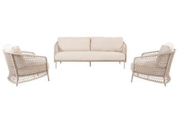 Puccini stoel-bank loungeset 3-delig