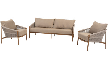 Milos stoel-bank loungeset Amber