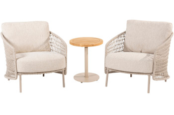 Puccini loungestoelen met Volta sidetable