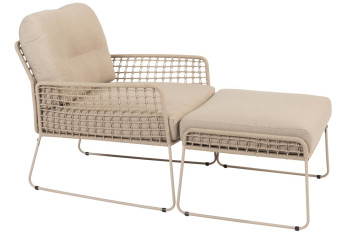 Albano stoel-hocker loungeset