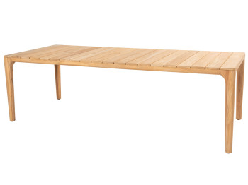 Liam dining table natural teak 240 x 100 x 75 cm