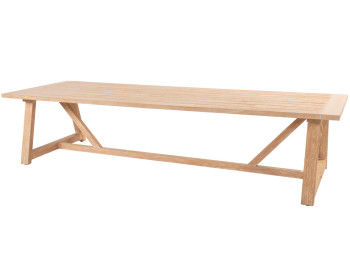 Noah low dining table brushed teak 300 x 100 x 69 cm