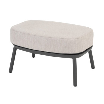 Alicante footstool anthracite with cushion