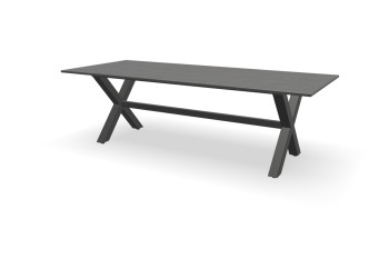 Rechthoekige Dekton Bromo tafel Kruispoot