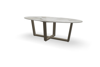 Ovale Dekton Khalo tafel Milano