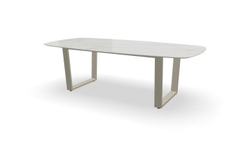 Rechthoekige bootvorm Dekton Lucid tafel Savona