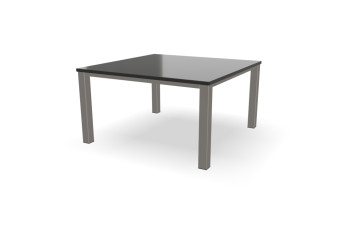 Vierkante granieten Absolute Black tafel Standaard RVS