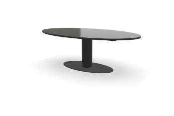 Ovale granieten Absolute Black tafel Terra