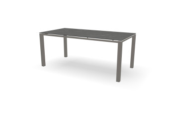 Rechthoekige Dekton Somnia tafel Zwevend RVS 60 mm