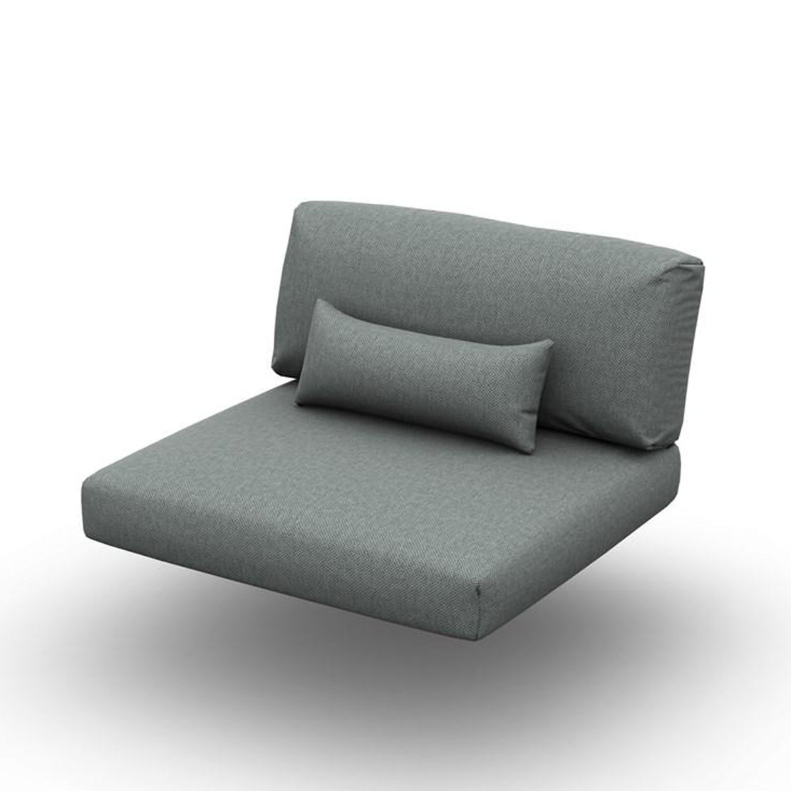 Arbon Cushion Seat + Back + Deco Single Exteria Smoke