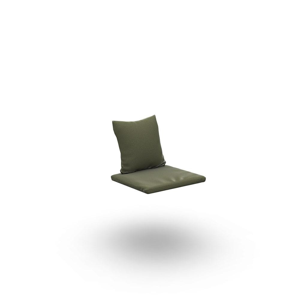 Ritz Teak Seat + Back Cushion In 1 Piece Exteria Nature