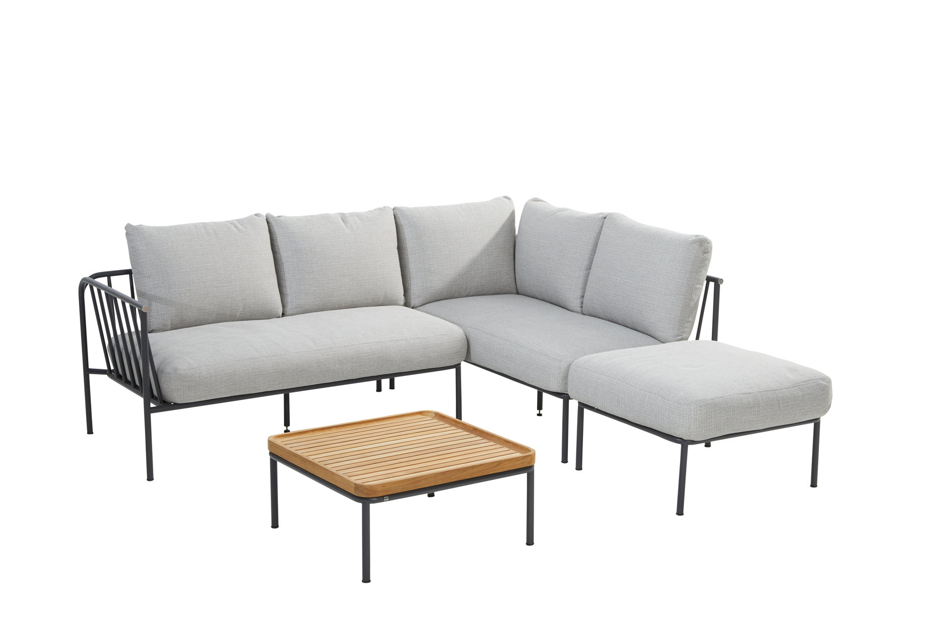 Figaro modular chaise lounge set with coffeetable