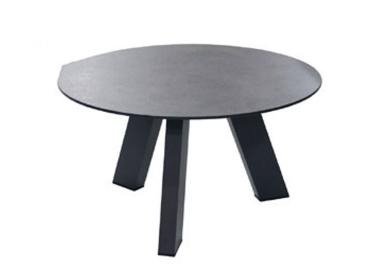 Cosmic coffee table round HPL slate anthracite 65 X 35 cm