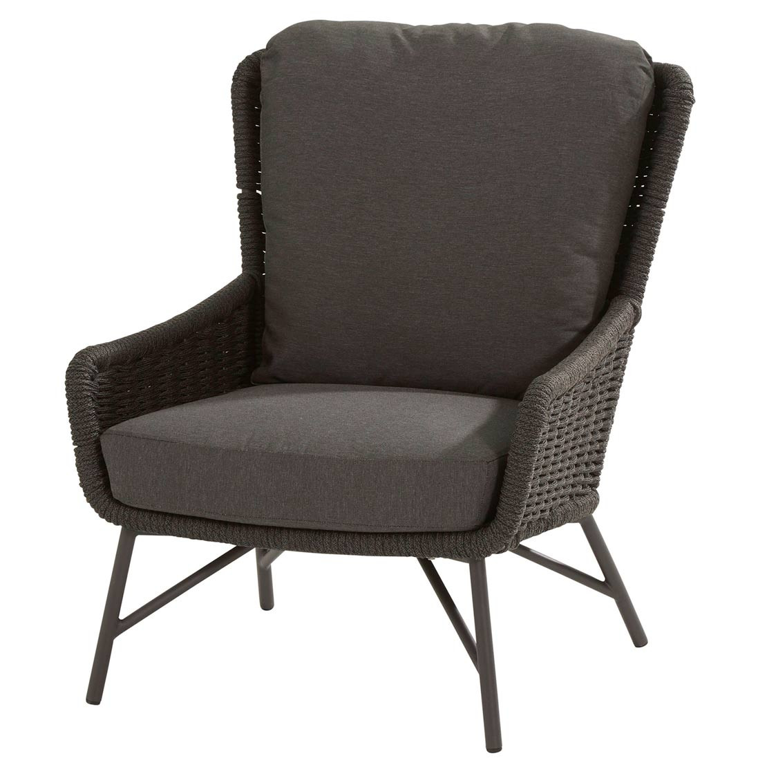 Wing living chair with 2 cushions