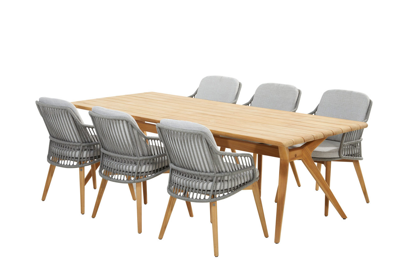 Sempre dining teak with Belair dining table