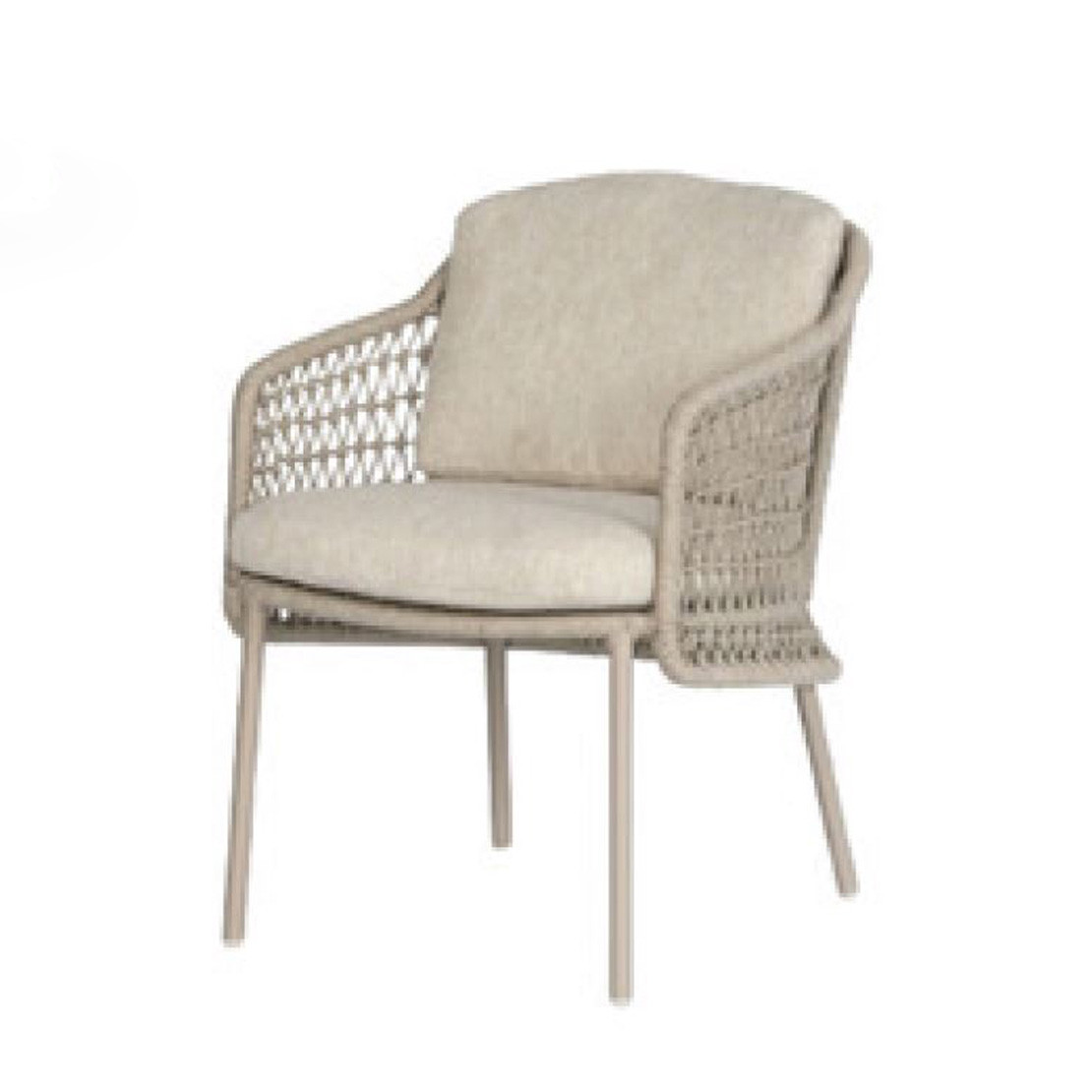 Puccini dining chair latte with 2 cushions