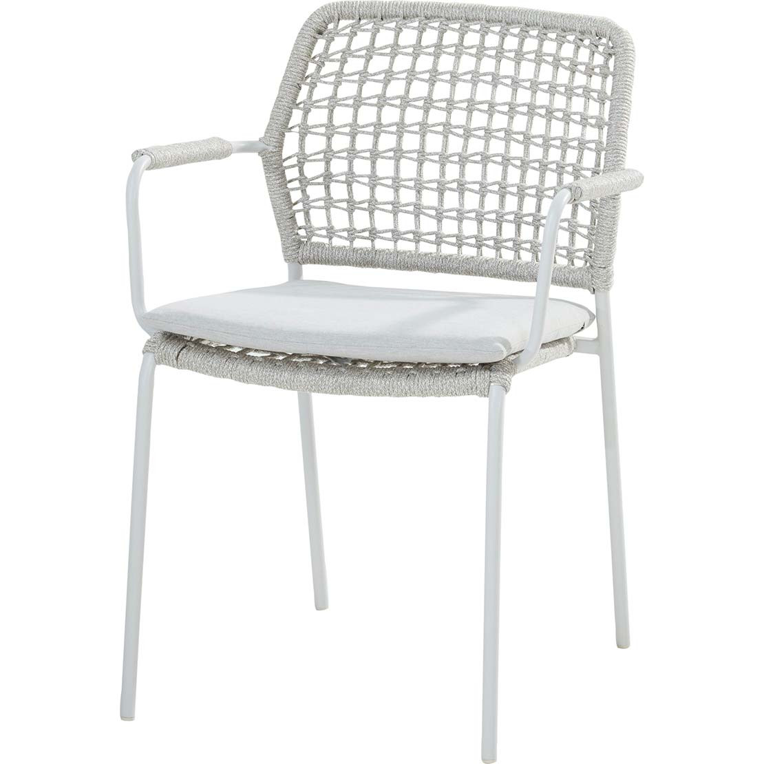 Barista stacking chair Frozen/Frost Grey with cushion