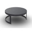 Burford Coffee Table Alu Charcoal Mat Alu Charcoal Mat D77