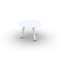 Skate Alu Side Table White Mat