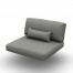 Arbon Cushion Seat + Back + Deco Single Exteria Nature