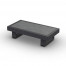Fano Side Table U-Leg Alu Charcoal Mat Ceramic Cement Grey 90X45