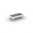 Fano Side Table U-Leg Alu White Mat Ceramic Cement Grey 90X45