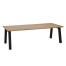 Derby teak aluminium anthracite tuintafel 240 x 100 cm