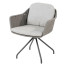 Focus dining chair silvergrey with 2 cushions