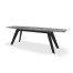 Montana low dining table base barrel anthracite 2400 x 730 mm