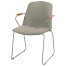Veneto steel stacking chair Olive with cushion