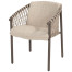 Allora dining chair terre with seat and back cushion
