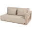 Metropolitan Latte 2.5 seater bench left arm with 5 cushions