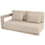 Metropolitan Latte 2.5 seater bench right arm with 5 cushions