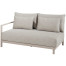 Mykonos 2.5 seater bench right arm latte with 5 cushions