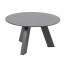 Cosmic coffee table with HPL top slate anthracite round 65cm H35