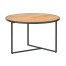 Strada coffee table Natural teak round 58,5 cm Alu legs (H35)