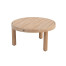 Sem coffee table brushed teak round 60 x 32 cm