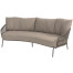 Capalbio organic living 3 seater bench terre with 3 cushions