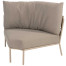 Comino organic XL corner latte with 2 cushions