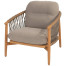 Nora living chair natural teak with complete cushion set