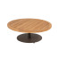Volta natural teak coffee table central leg terre 80 X 30 cm