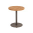 Volta natural teak side table central leg terre 45 X 55 cm